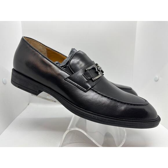 NWB Made in ITALY BRUNO MAGLI Riccardo Loafers Dress Shoes Black Leather 8.5 M main image 10